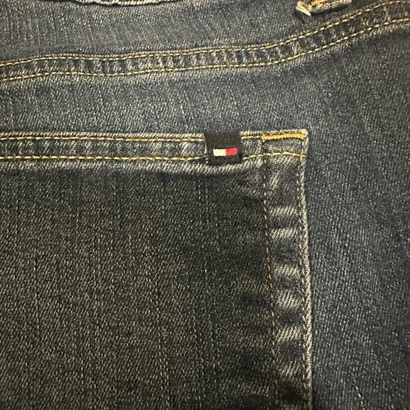 Tommy Hilfiger Jean Shorts Medium Blue Cut-Off Style - Picture 5 of 7